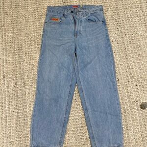 Empyre relax light blue jeans. The length from waist down 38, inseam 26.